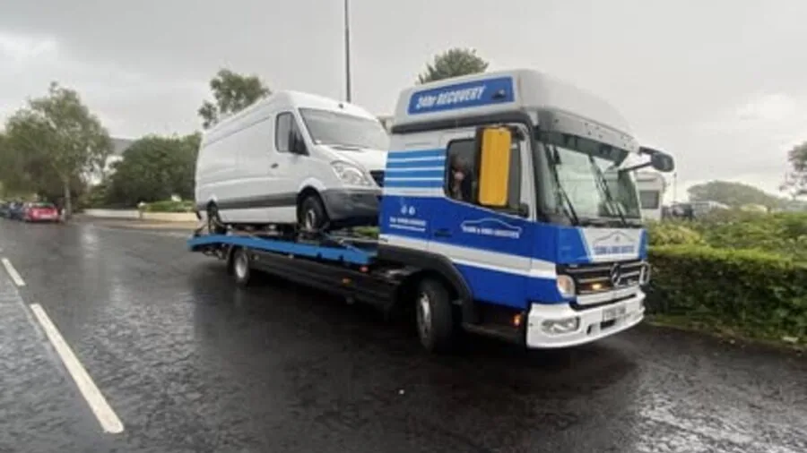 Courier and delivery van recovery